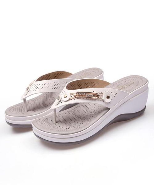 

women pu leather shoes comfy platform flat sole ladies casual soft big toe foot correction sandal orthopedic sandalias sandals6627870, Black