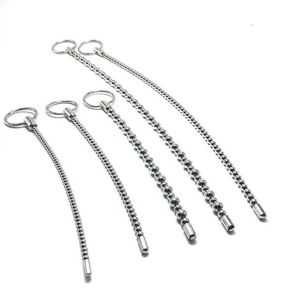 

toy massager 2022 new stainless steel urethral sound dilator male penis plug threaded urethra catheter stimulator toy for men gay