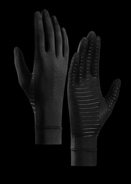 

1 pair arthritis compression gloves women men for osteoarthritis arthritis tendonitis relief hand brace recovery pain relief8360542, Black;red