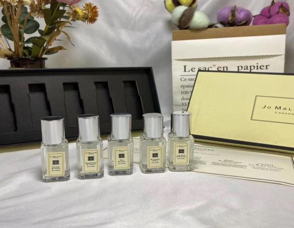 

promotion 5pcsset jo malone london 9ml 5pieces in one set fragrance perfume set long lasting and high fragance shi3947402
