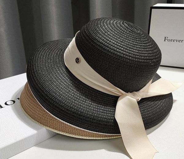 

bucket hat bowknot fisherman039s straw for xia xiao012344737555, Blue;gray