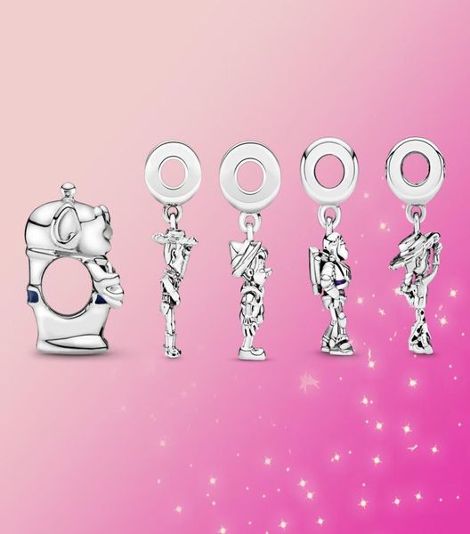 

925 silver charm toy charm buzz dangle charm pendant original fit pandora bracelet jewelry8162675, Black