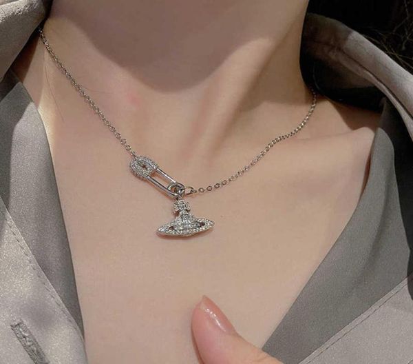 

natural freshwater pearl female empress dowager pin collar chain new pendant necklace8131996, Silver