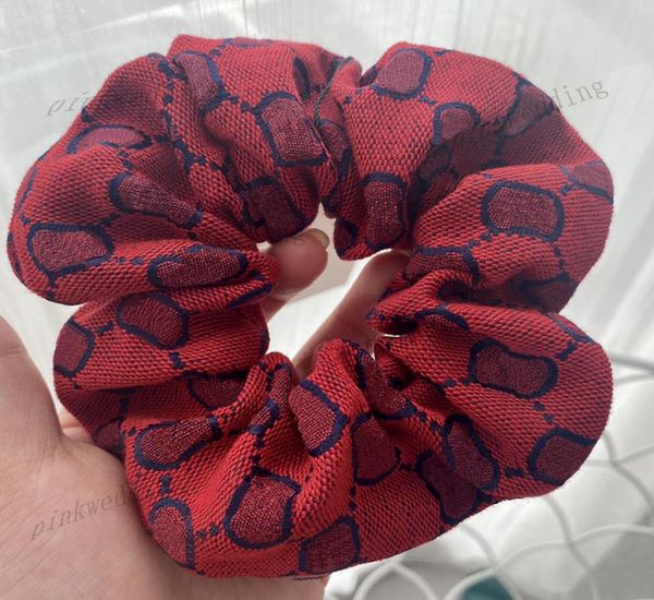 

7 color plaid headdress jacquard letter hair bands trendy casual ponytail holder hairs ties scrunchies headwear2838418, Pink