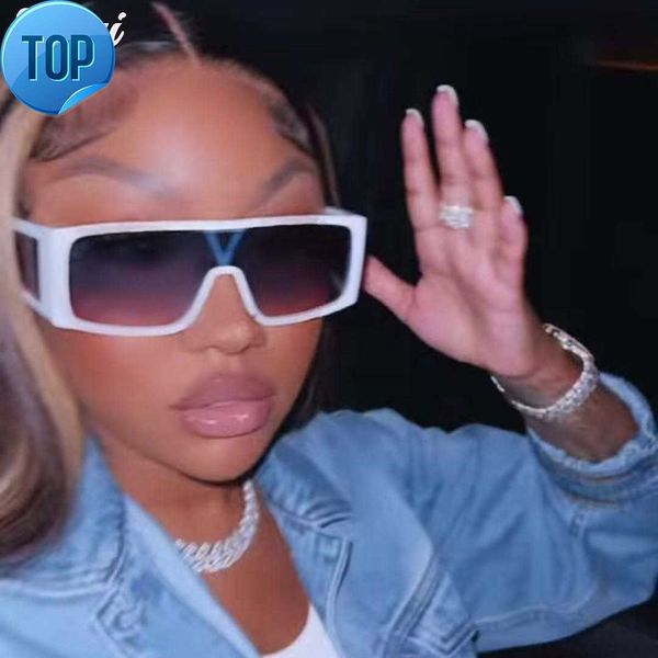 

oversized sunglasses women luxury brand designer big frame sunglasses, White;black