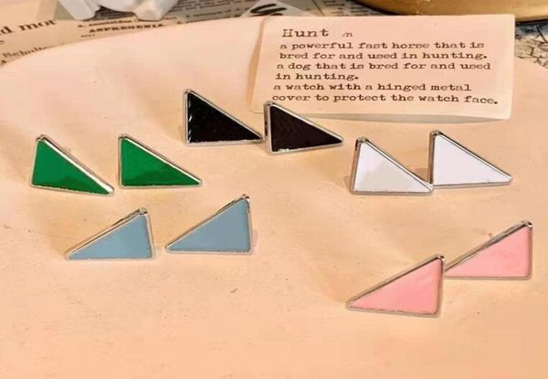 

womens fashion designer studs earrings triangle women designers earrings letter multicolor ornaments jewelry accessories gifts2494506, Golden;silver