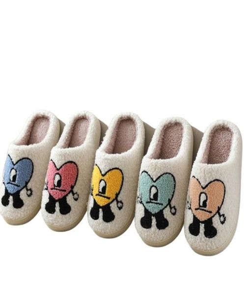 

slippers cotton bad bunny shoes warm casual indoor pajamas party wear nonslip mens womens size 3544 drop delivery 2022 croccharmsh1411621, Black