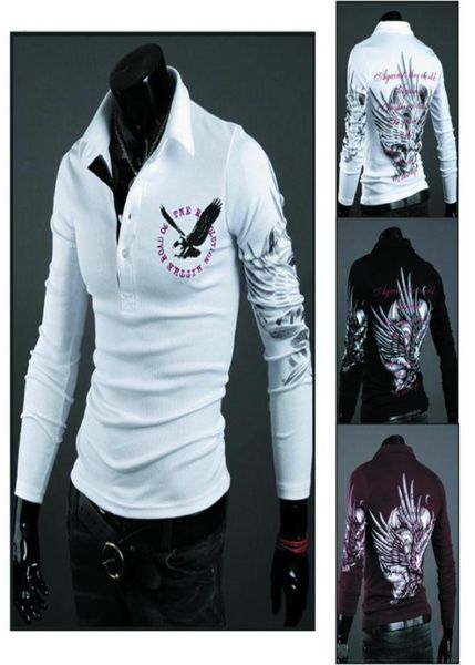 

men t shirt 2018 fashion brand clothing eagle printed t shirt men casual long sleeve men hip hop funny t shirts tees6651217, Gray;blue