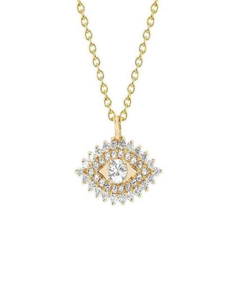 

gemnel turkish evil eyes charm pendant necklace chain 18k gold plated 925 sterling silver eye dainty187i1547419
