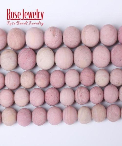 

whole natural stone dull polish matte rhodonite round loose beads 15quot strand 4 6 8 10 12mm pick size for jewelry making6148274