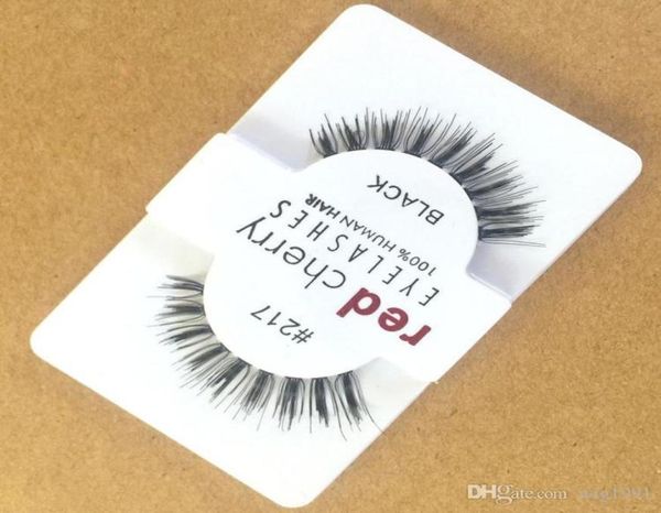 

red cherry false eyelashes wsp 747s m l 523 43 one pair human hair5780207