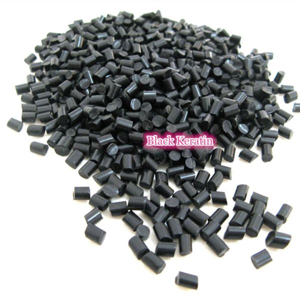 

100g x hair extension fusion keratin glue tips rebond granules beads black keratin glue granule4293561, White