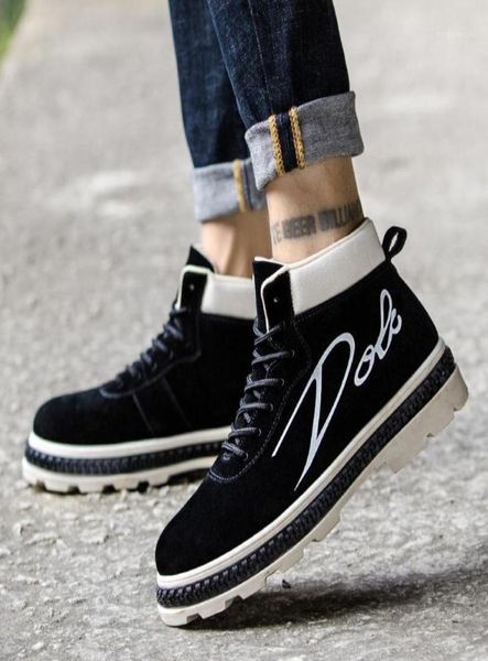 

boots men fashion ankle winter motorcycle male oxfords shoes leather men039s casual 26515642796, Black