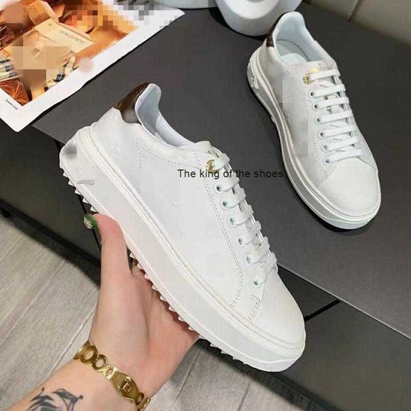 

sneakers shoes casual shoe women luxury leather fashion brand time out for woman size 35-41 model hyu0007 bbm, Black