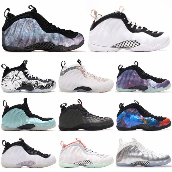 

basketball shoes penny hardaway anthracite chrome white galaxy paticle beige pure platinum silver white mens trainers outdoor sports sneaker