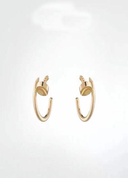 

fashion titanium steel nails stud earrings for mens and women gold silver jewelry for lovers couple rings gift nrj6504584, Golden;silver