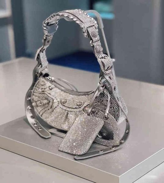 

bags flash drill locomotive bag shiny mirror one shoulder personality versatile oblique cross women039s autumn purses4300087
