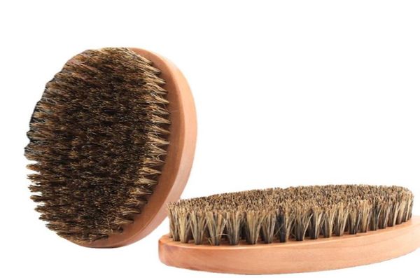 

men039s oil hair styling comb clean neck wooden bristle beard cleaning brush5346662, Silver