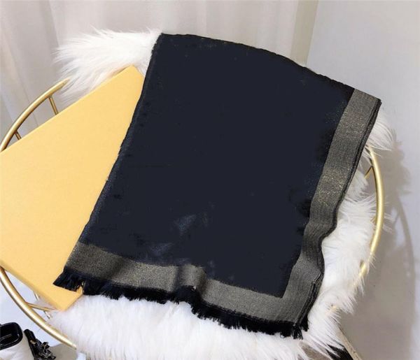 

fashion brand men039s and women039s sparkling gold thread scarves soft wool cotton textile jacquard scarf7086213, Blue;gray
