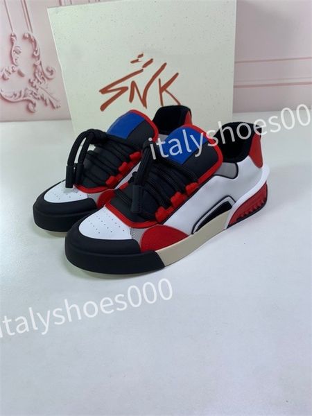 

2023 luxury designer casual shoes men women calfskin sneakers leather trainers reflective fashion leisure shoe platform, Black
