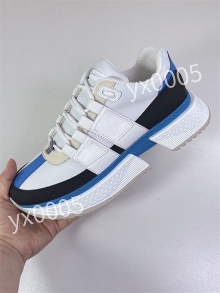 

new luxury designer flat sneaker trainer casual shoes leather white letter overlays fashion platform mens womens low sneakers, Black