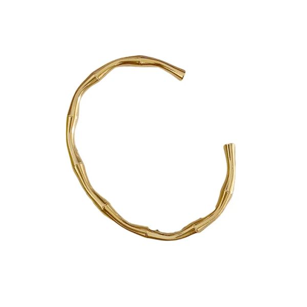 

high end luxury fashion bamboo titanium steel bracelets 18k rose gold coating worn by women essential holiday gift bracelet for couples, Black