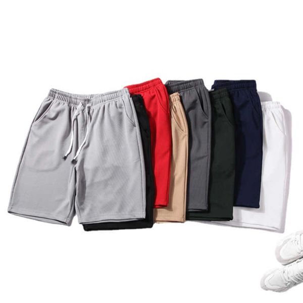 

new summer men short mesh gym bodybuilding casual loose shorts outdoors fitness beach short pants male brand sweatpant, White;black