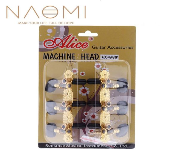 

naomi alice goldplated durable guitar machine heads classical guitar aos020b3p set guitar parts accessories new5552838