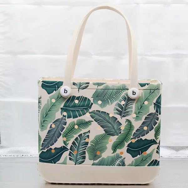 

europe and america fashion outdoor eva beach storage bag portable pet bag hole hole large vegetable basket shoulder bag