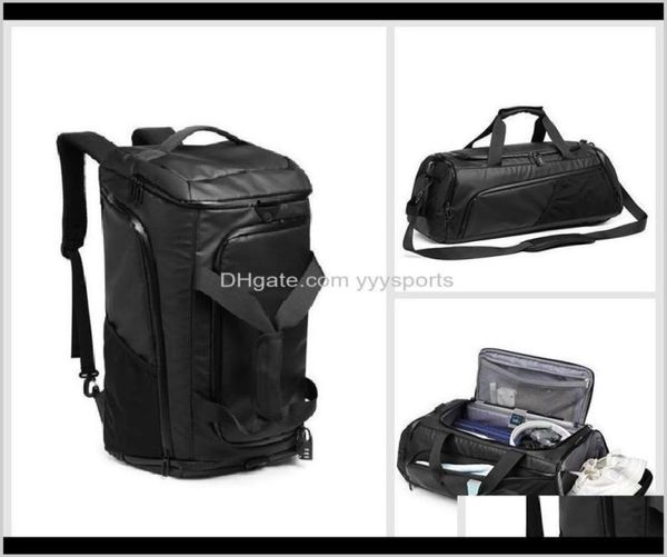 

outdoor men gym large capacity training fitness workout sports bag backpack dry wet yoga bags business travel with shoes pouch pqe2581547