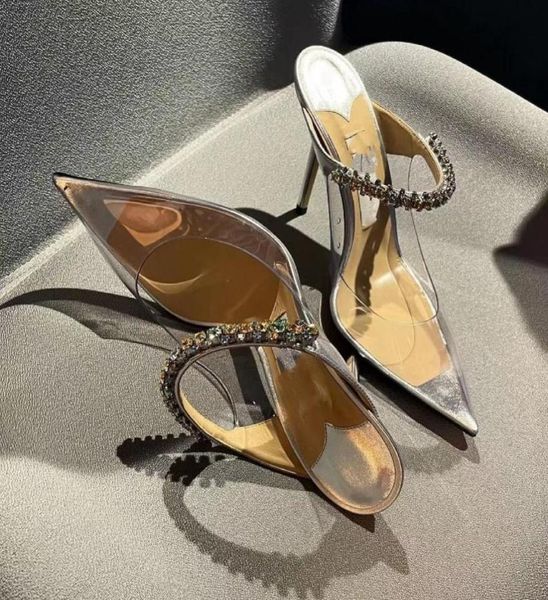 

gladiator summer women pvc sandals 22ss cutout design pointed toe slippers wedding party high heeled pumps outwear female wal6158139, Black