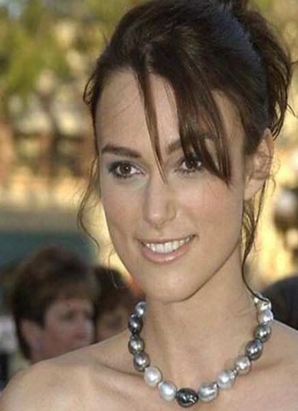 

new fine huge pearls jewelry charming 1213mm natural south seas black white gray pearl necklace 18inch 925 silver clasp5875006