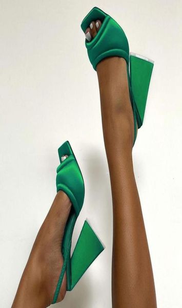 

sandals 2022 high heels shoes square toe casual slides female summer spike fashion ladies pumps2748444, Black