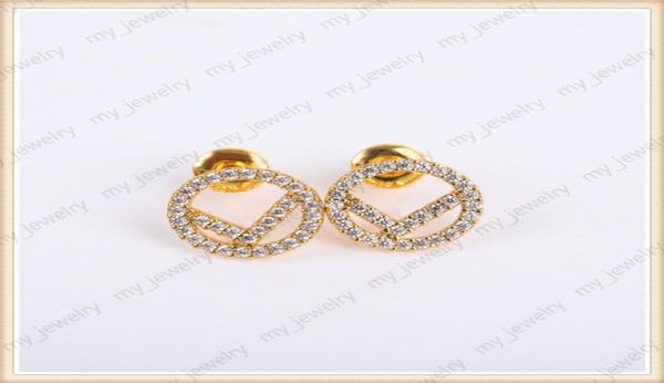 

21ss womens earings casual brands jewelry accessories luxurys designers earrings studs diamond earring highgrade boucles f letter7614743, Golden;silver
