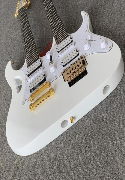 

new styleelectric guitar 126 strings double neck white guitarreal pos electric guitarra5576603