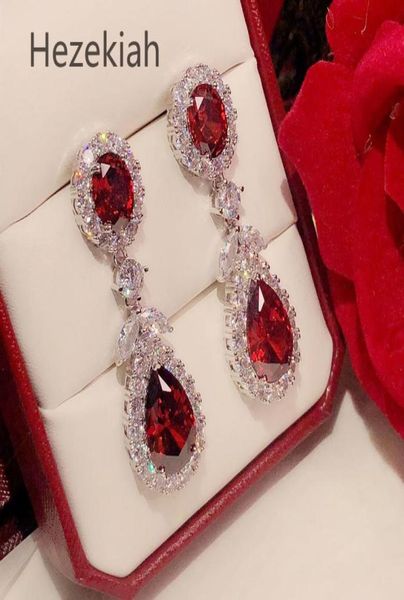 

hezekiah s925 sterling silver flower earrings aristocratic temperament ladies earrings prom party red zircon earrings8137728, Golden