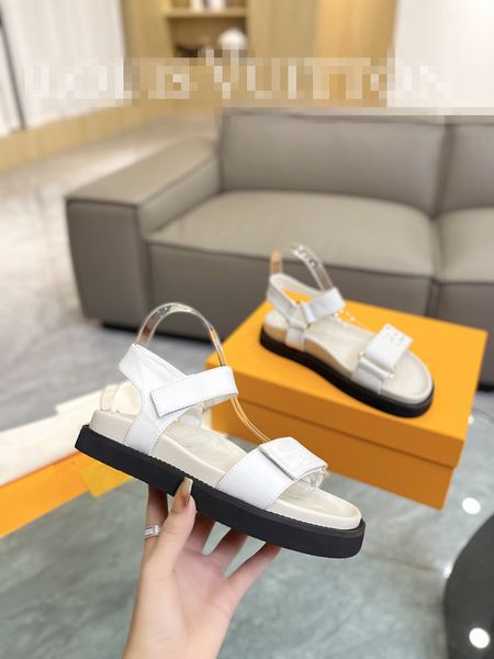 

fashion classic h women sandals slippers slide summer designer luxury leather rubber flip flops shoe outdoor beach 0516, Black