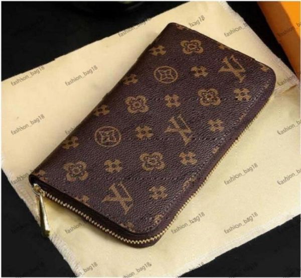 

genuine leather women wallets stylish men folding long wallets purse card holder notes money purses with box flip wallet 600173898949