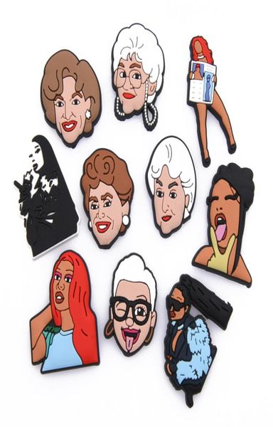 

pvc shoe charms fits for clog decorations bracelet for wonder girl women party favor easter gifts1919960, White;pink