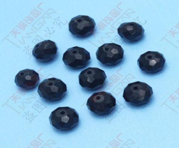 

charming trendy 120pcs whole black faceted 10mm diameter shining crystal loose glass beadsmade in china8365417
