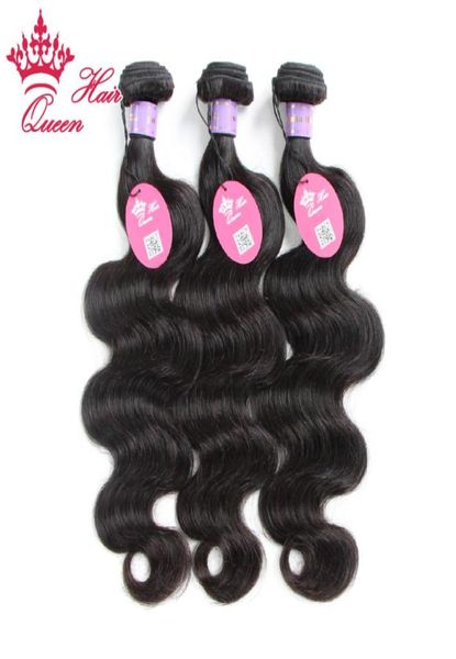 

malaysian virgin unprocessed human hair extensions body wave natural black color queen hair products fast delivery8101200
