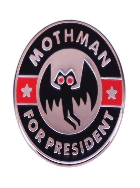 

mothman for president pin political campaign button brooch badge5407957, Blue