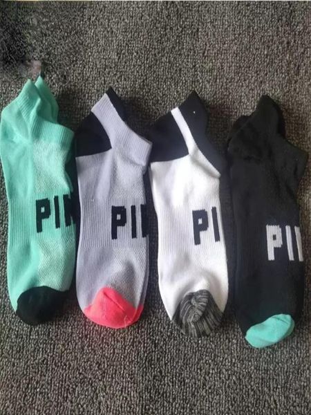 

stock new sytle pink black socks cotton short ankle socks sports basketball soccer teenagers cheerleader girls sock with tag9210942