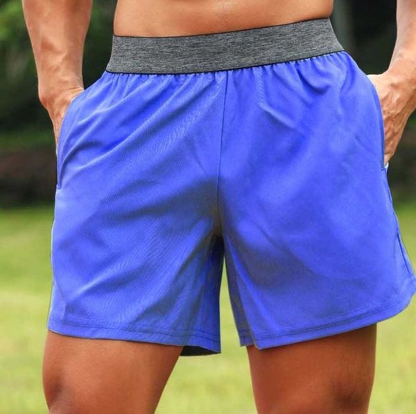 

yoga 23ss men sports lululemens shorts outdoor fitness quick dry short solid color casual running mens elastic quarter pant leisure, White;black