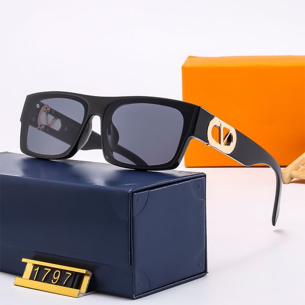 

Designer Beach Sunglasses Fashion Rectangular Eyeglasses for Women Men Driver's Goggle 6 Colors