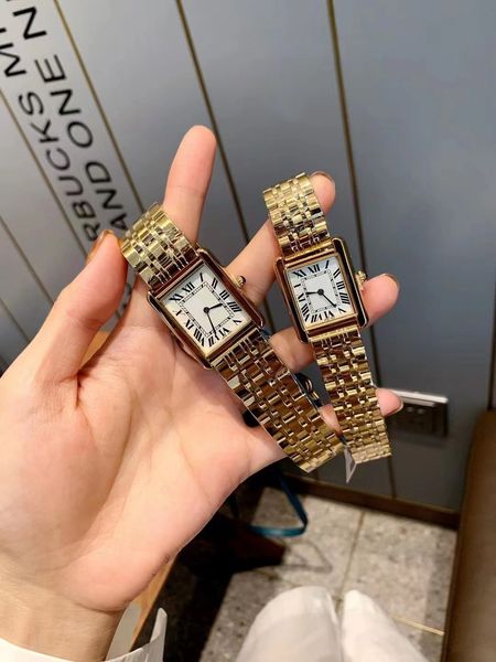 

fashion women designer watch square arabic numerals steel metal good quality lady wristwatches brand movement watches barrel shaped color re, Slivery;brown