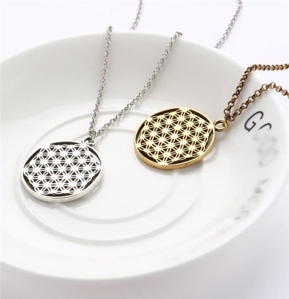 

flower of life orgone pendant necklace powerful amethyst energy charm necklace4824361, Silver