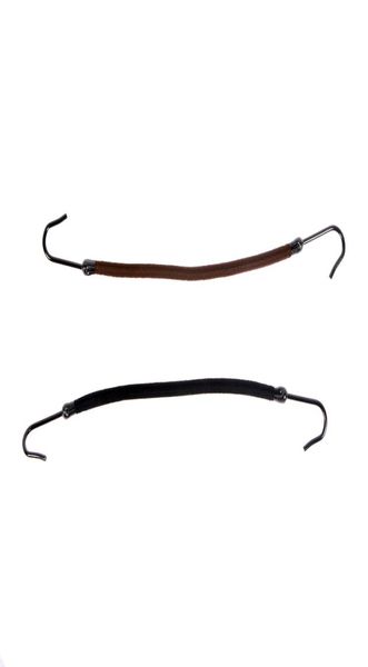 

new elastic clips bows hair accessories girls bands gum with hook ponytail holder bungee hair thick headwear1714538, Brown