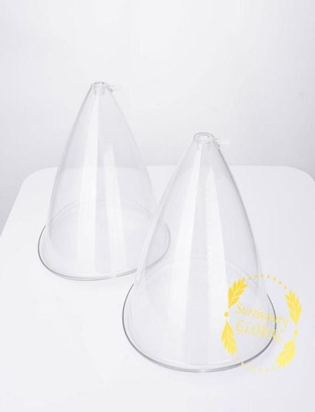 

150ml 1 pair big size vacuum cupping lymph detox for buttocks enlargement lifting vacuum therapy cupping machine7673869, Black;white