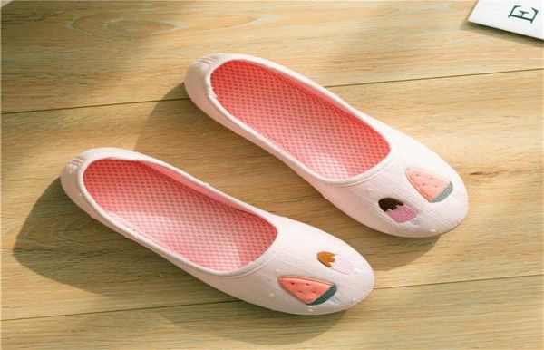 

womens comfy lightweight cotton slippers nonslip cute cartoon house shoes pregnancy loafer for indoor outdoor 2106268817267, Black